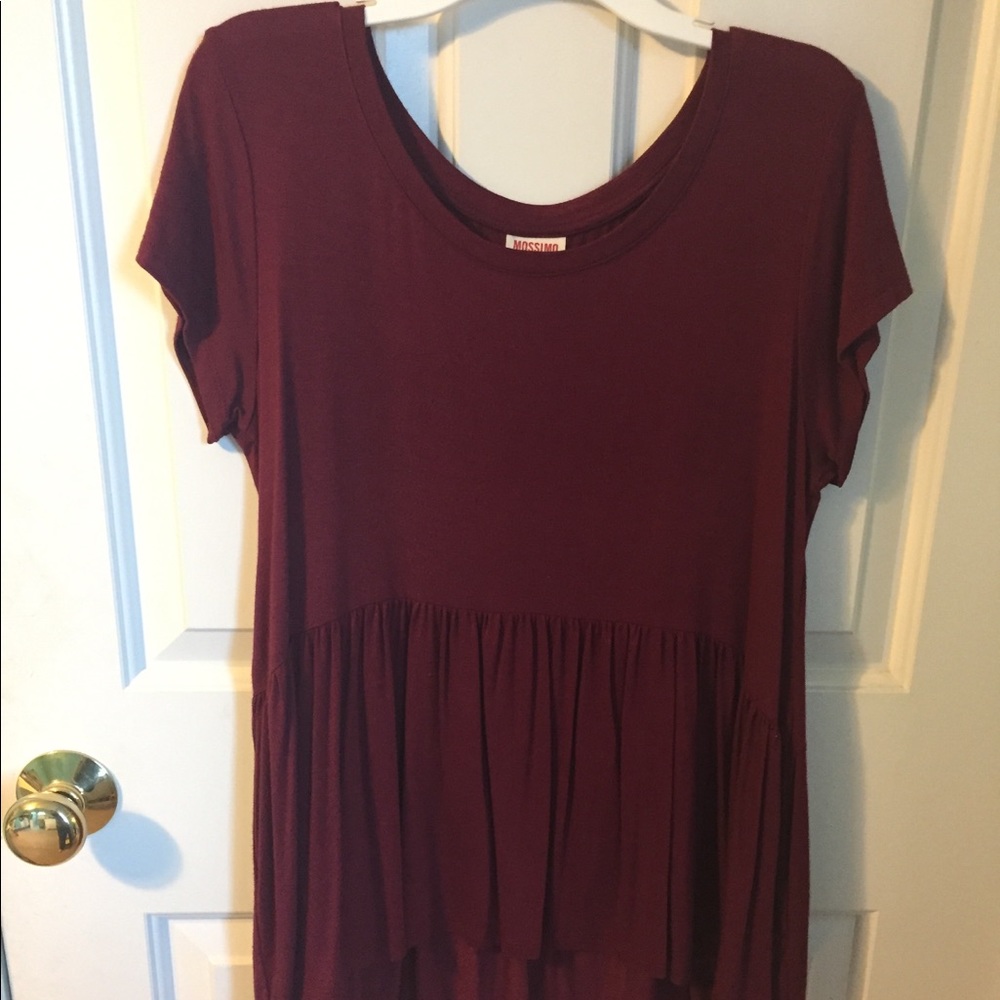 slouchy peplum tee